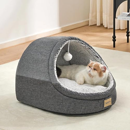 Cute Cat Beds for Indoor Cats, Cat Cave Bed for Kittens,Large Cat Cave