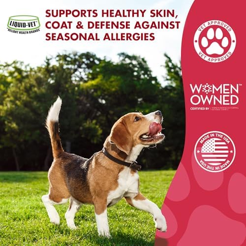 LIQUID-VET K9 Itch & Allergy Advanced - Omega-3s, MSM & Hyaluronic Acid