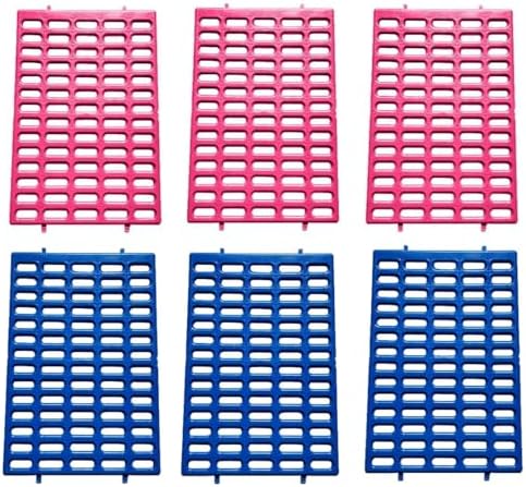 Saguaro Acres Rabbit & Small Animal Cage Resting Mat, Pink & Blue, 6-Pack