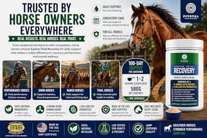 Pivotal Feeds Equine Total Recovery Supplement, 100 Servings