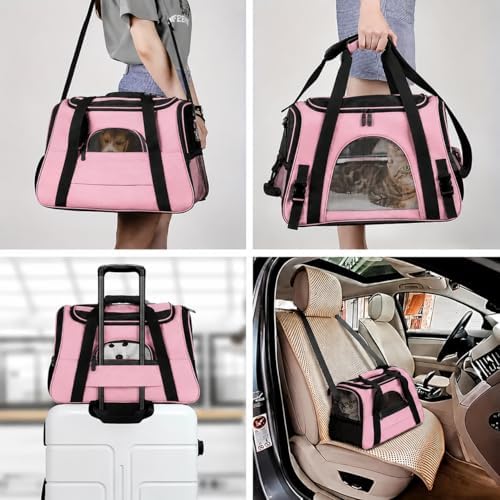 Cat Carrier Bag, Airline Approved Soft Carrier for Cats & Small Dogs