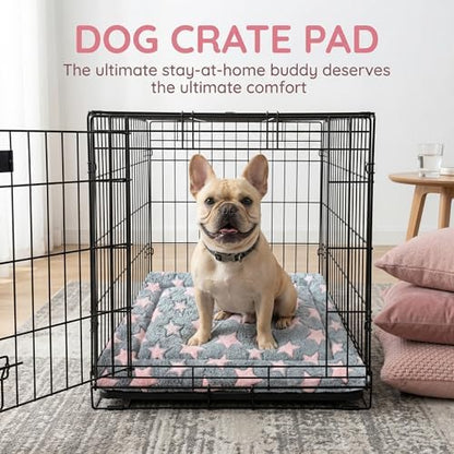 Dog Bed Mat - Soft Crate Pad for Kennel, Durable Pet Bed for Small Dogs & Cats - Comfort Support for Pet Crate, Cage, House