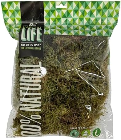 Deco Moss for Terrarium Habitats, Medium 1-Pack