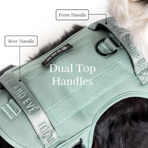 Fei & Eve Tactical Dog Harness, No Pull Dog Vest with Magnetic Buckle