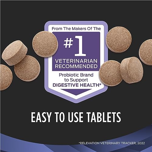 Purina Pro Plan Vet Supplements FortiFlora Dog Probiotic Tablets, 90 ct