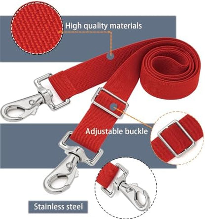 Premium Horse Blanket Sheet Leg Straps, Replacement Stretchy Belly Strap with Double Swivel Snaps, Adjustable Elastic Length from 24 to 42 Inch Winter Blanket
