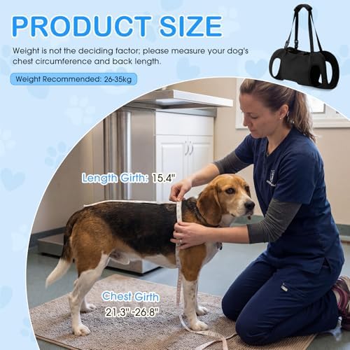 Shinylin Dog Carry Sling Emergency Backpack Dog Lift Harness, M