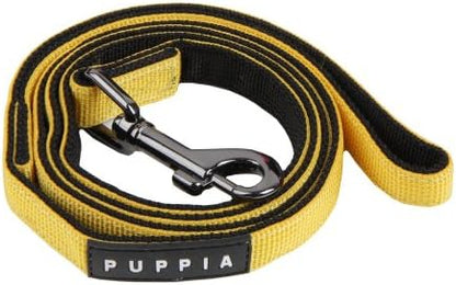 Puppia Two Tone Dog Lead Strong Durable Comfortable Grip Walking Training Leash for Small & Medium Dog, Yellow, Large