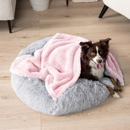PetAmi Soft Plush Sherpa Dog Blanket for Pet Cat, Small 24x32, Pink