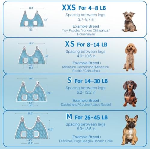 Supet Dog Grooming Hammock for Nail Trimming, Pet Grooming Hanging Harness