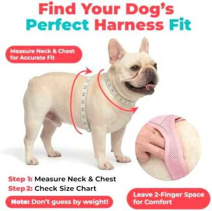 Voyager Step-in Air Dog Vest Harness - Burgundy, Large