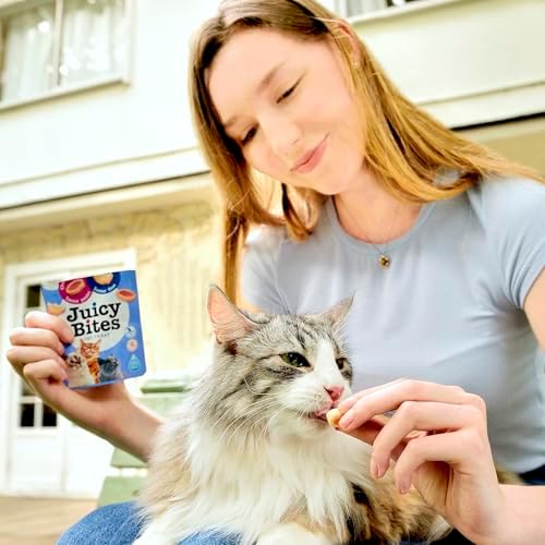 INABA Juicy Bites Chewy Cat Treats, Scallop Crab Flavor, 18ct