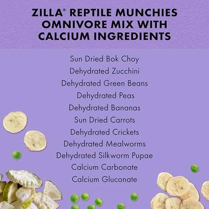 Zilla Reptile Munchies Vegetable and Fruit Mix, 4 Oz