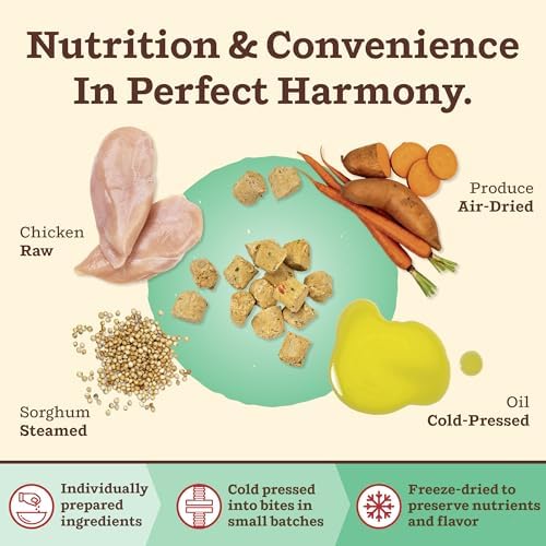 Primal Kibble in The Raw, Freeze-Dried Dog Food, Chicken, 9 lb