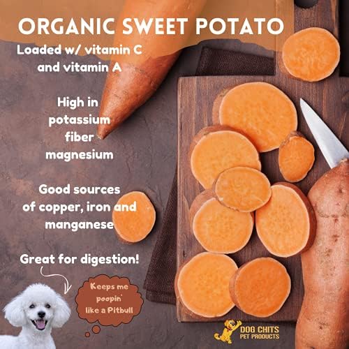 Dog Chits Turkey and Sweet Potato Soft Chew for Dogs - Dog and Puppy Chews | Made in USA | Organic Turkey | All-Natural Treats | Large & Small Breeds | Organic Sweet Potato | 4 oz.