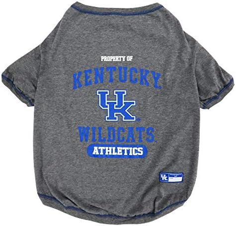 Pets First Collegiate KENTUCKY WILDCATS Dog T-Shirt, Large. - Licensed Shirt for Pets Team Colored with Team Logos.- Premium Stretchable Materials for the Comfrot of your Dog & Cat.