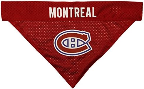 NHL MONTREAL CANADIENS BANDANA for DOGS & CATS, Small/Medium. - Cute & Stylish Bandana! The Perfect HOCKEY FAN Scarf Bandana, great for Birthdays or any Party!
