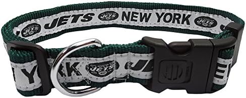 Pets First NFL New York Jets Licensed PET Collar, Extra Large - Heavy-Duty, Strong, and Durable Dog Collar. Available in 31 Football Teams and 4 Sizes