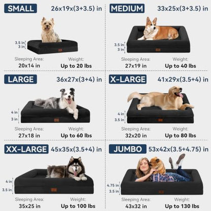XL Orthopedic Dog Bed Waterproof for Extra Large Size Dogs