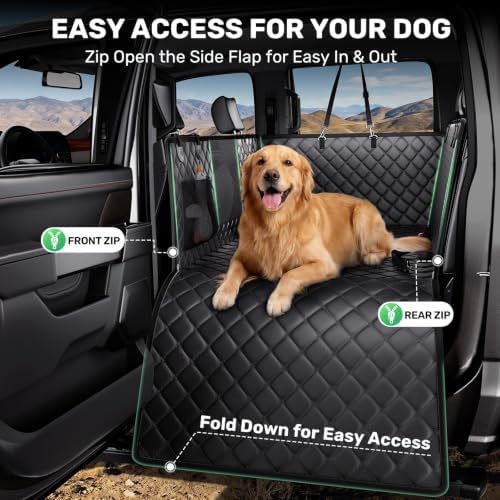 Zanch Hard Bottom Dog Seat Cover for Trucks, 25" L Back Seat Extender