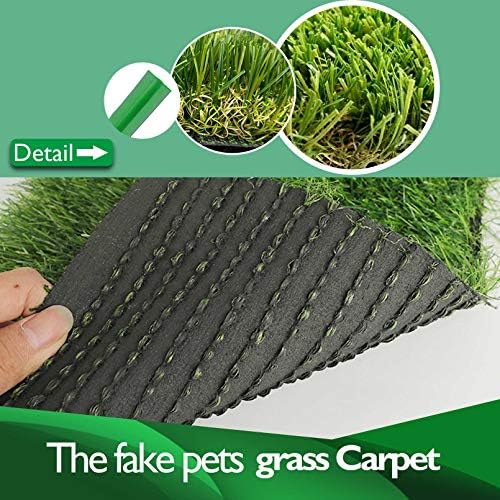 PINVNBY 4 Pcs Chicken Nesting Box Pads,12"x12" Washable Artificial Grass Rug Carpet Fake Grass Synthetic Turf Mat for Chicken Coop Pet Garden Lawn Indoor Outdoor
