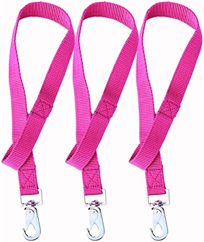 Majestic Ally Pack of 3 Horse Bucket Strap Hangers – Practical and Easy Design for Indoor or Outdoor Use -Set of 3,-1"x22"