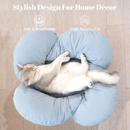 CHEERHOME PETS Elevated Cat Bed for Indoor Cats Couch Sofa Flower