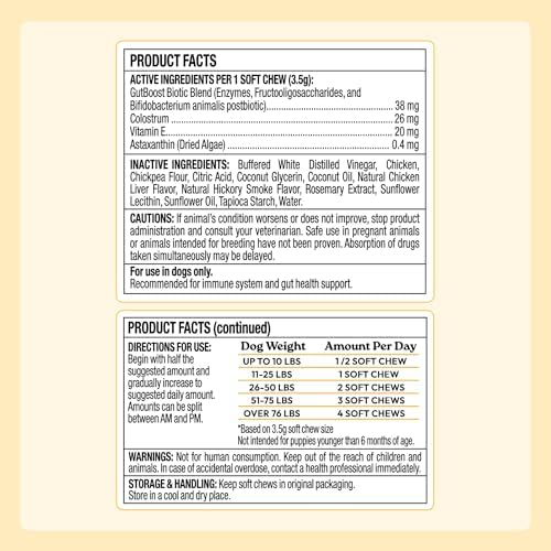 WellJoy Immune Dog Supplement + Vitamin E, Astaxanthin, GutBoost, 90ct