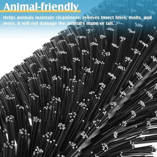 3 Pack Livestock Scratching Brush, Black