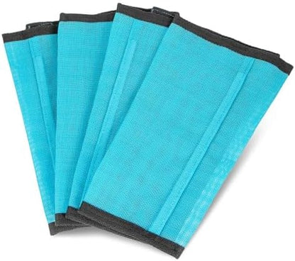 Jeffers Romper Stomper Fly Boots for Horses - Grey, Large – Breathable Mesh Leg Wraps for Insect Protection, Stable Accessories for Summer Turnout, Ride Gear, Horse Hoof & Leg Care - 4 Pack