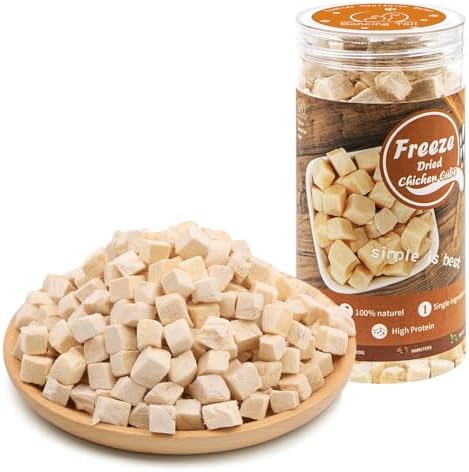 Freeze Dried Cat & Dog Treats, Healthy Chicken Cube Weight Control 2.5 Oz