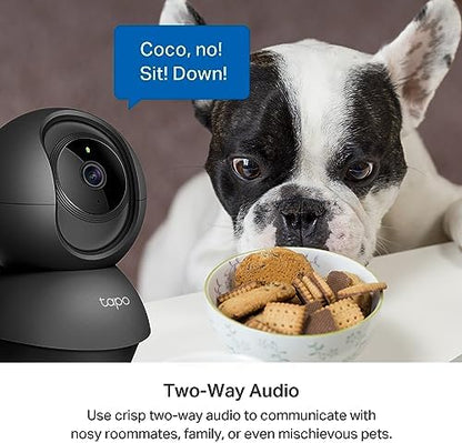 Tapo 2K Pan Tilt Security Camera for Baby Monitor, Dog Camera,C211(2-Pack)