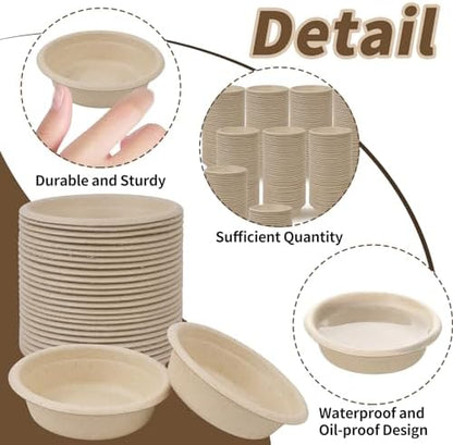 400 Pcs 1 oz Paper Feeding Cups for Reptiles and Small Pets