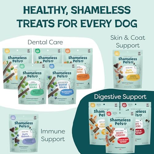 Shameless Pets Beef Up Meaty Tenders, Soft Dog Treats, Grain Free, 1.5lb