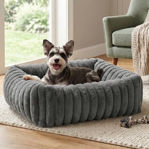 Dog Beds for Small Medium Dogs, 20in Washable Fluffy Cat Puppy Bed