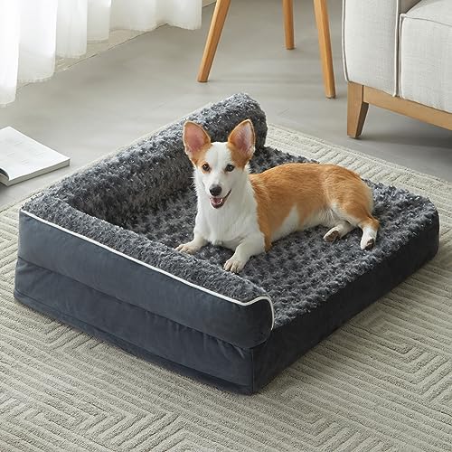 BFPETHOME Orthopedic Washable Dog Bed, Sleeping Couch for Large Senior Dogs