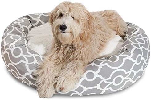 Majestic Pet 40" Athens Navy Sherpa Bagel Bed