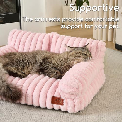 Hollypet Small Dog Large Cat Bed Puppy Couch Beds for Pets up to 25 lbs