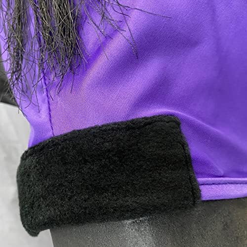 Stretchy Horse Fly Mask with Ears, Large Eye Space Violet Pony