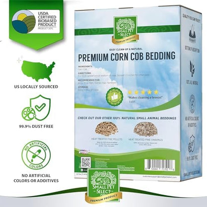 Small Pet Select Corn Cob Bedding & Litter, 100% Natural, 6 lb