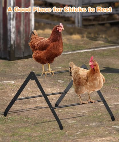 Koutemie Adjustable Chicken Perch for Coop, Large