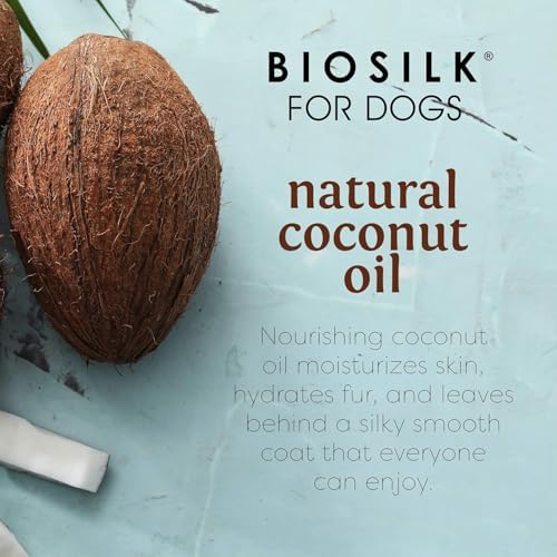 BioSilk for Dogs Silk Therapy Shampoo, with Coconut Oil, 12 Fl Oz, 2-Pack