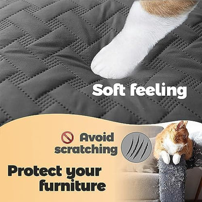 gogobunny 100% Double Sided Waterproof Dog Blanket Soft Pet Bed Cover Reversible Protect Furniture Couch Sofa Car for Puppy Cat Kids (Dark Grey/Light Grey, 40x50 Inch (Pack of 1))