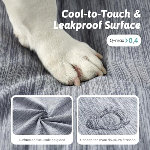 COZY KISS Orthopedic Dog Cooling Bed Washable for Extra Large Dogs, XXL