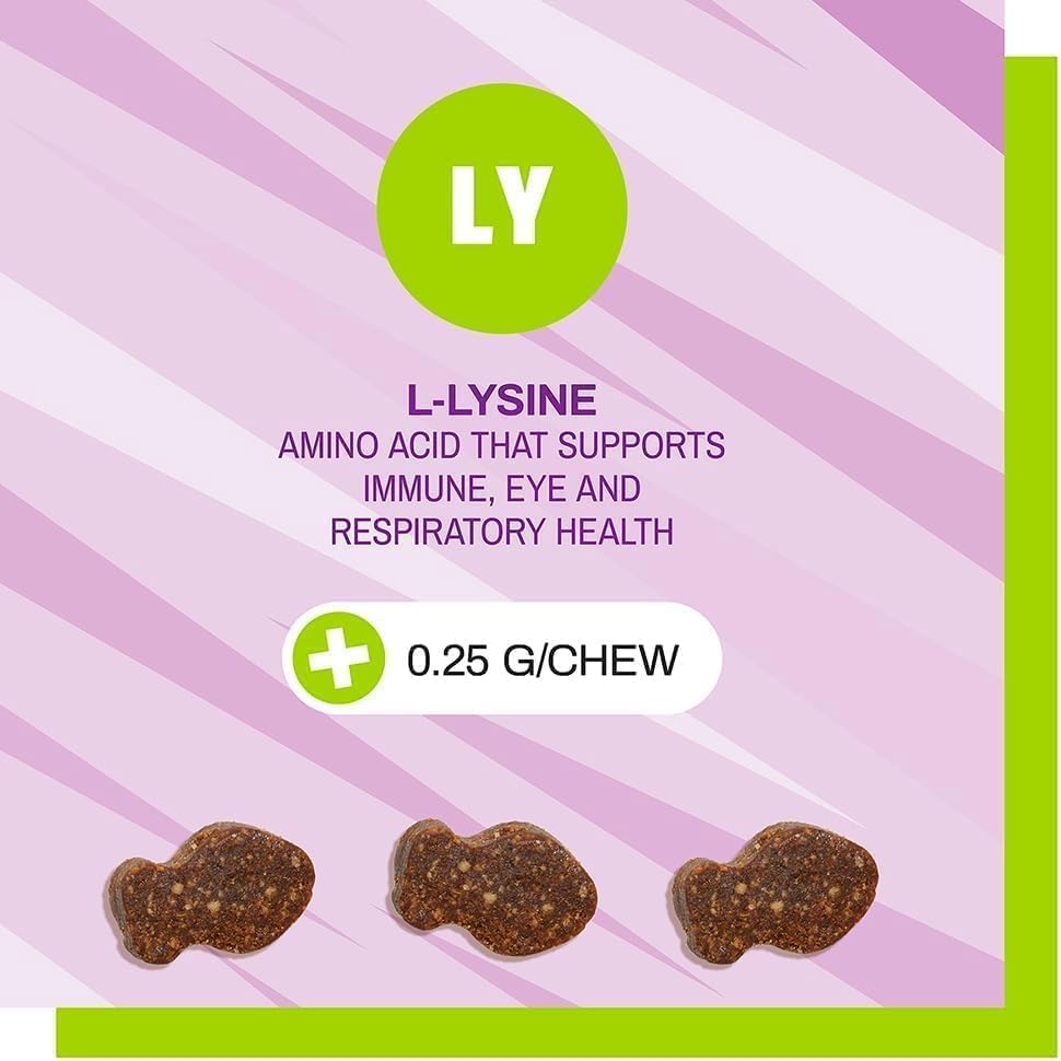 Pet Naturals Lysine Soft Chews, Immune and Respiratory Support for Cats, No Wheat or Corn, Vet Formulated, Value Size, Chicken, 160 Count