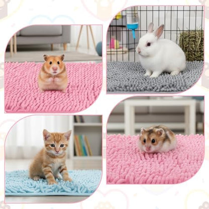 SHENLIU 8 Pcs Guinea Pig Cage Liner 16x12 Inch Rabbit Cage Liner Bedding