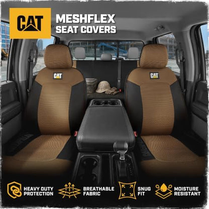 CAT MeshFlex Seat Covers Full Set for Full-Size Pickup Trucks Only - Beige