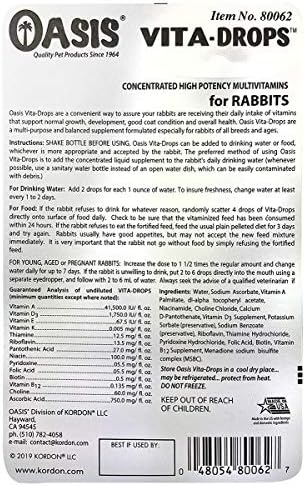 Kordon OASIS #80062 Rabbit Vita Drops, 2-Ounce