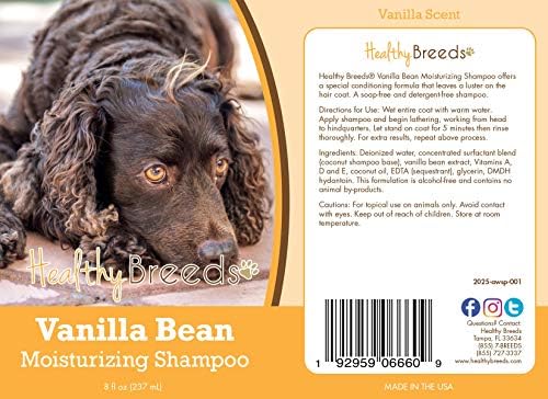 Healthy Breeds American Water Spaniel Vanilla Bean Moisturizing Shampoo 8 oz