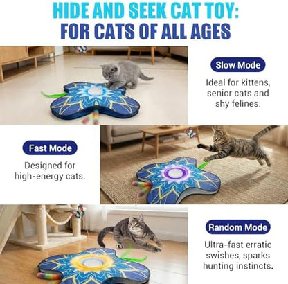 Interactive Cat Toys For Indoor Cats, Rechargeable Touch Automatic Cat Toy